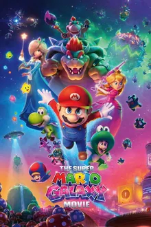 Poster artwork for the animated family film The Super Mario Galaxy Movie